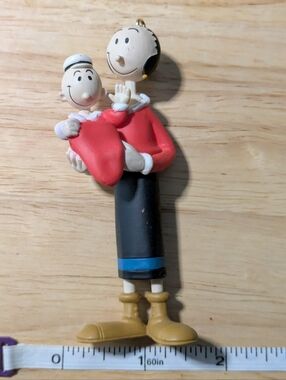 Vtg 1996 Hallmark Keepsake Olive Oyl Swee' Pea Ornament